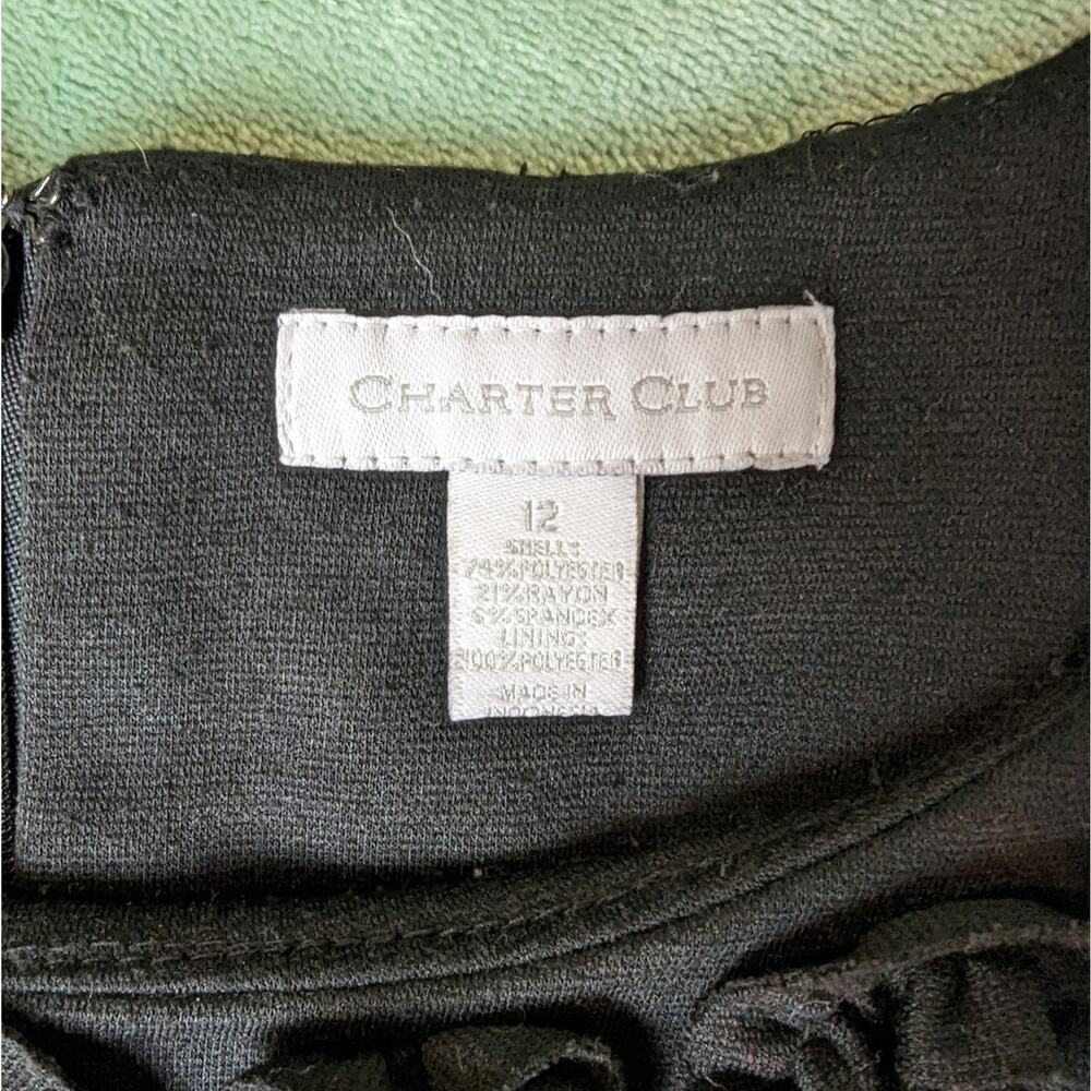 Charter Club Bodycon with pockets LBD Women's 12 - Picture 2 of 6